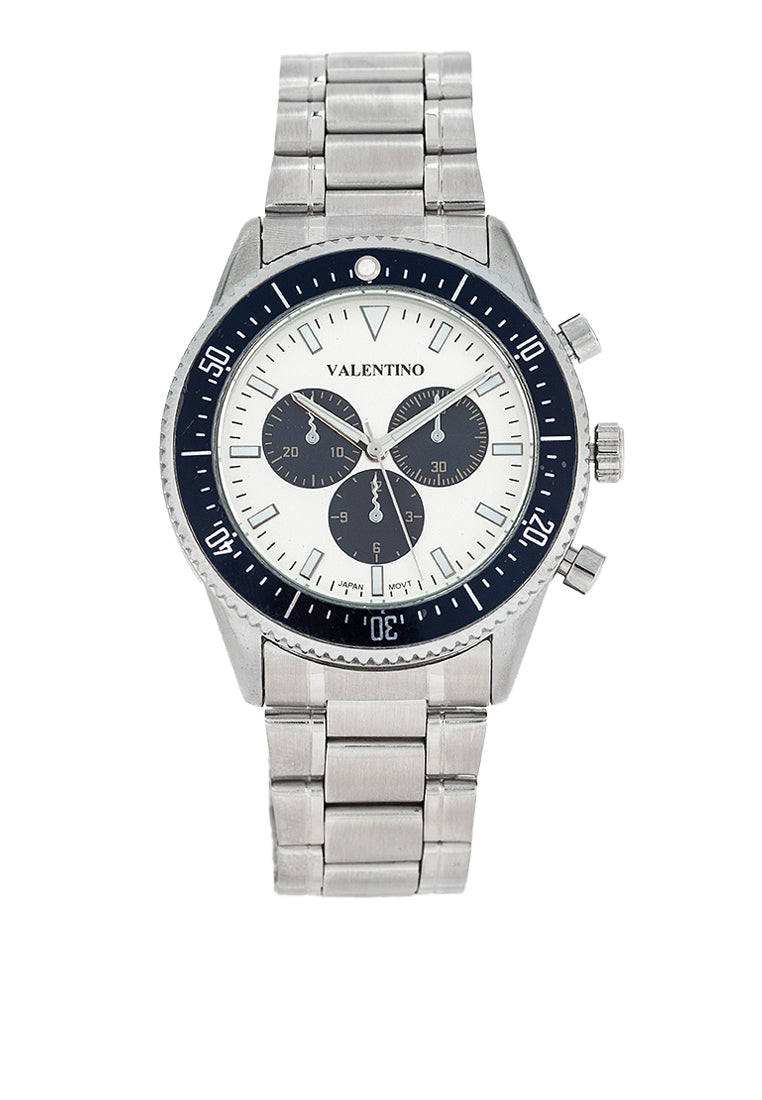 Valentino 20122427-SILVER DIAL Stainless Steel Strap Analog Watch for Men-Watch Portal Philippines