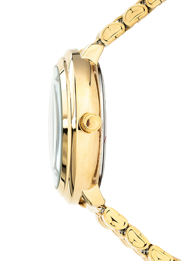 Valentino 20122428-BLACK DIAL Stainless Steel Strap Analog Watch for Women-Watch Portal Philippines