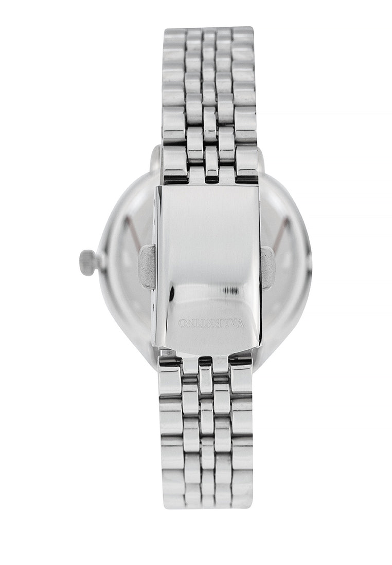 Valentino 20122429-BLACK DIAL Stainless Steel Strap Analog Watch for Women-Watch Portal Philippines