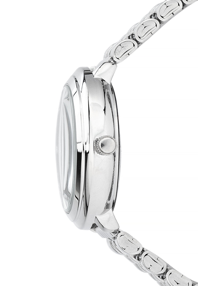 Valentino 20122429-BLACK DIAL Stainless Steel Strap Analog Watch for Women-Watch Portal Philippines