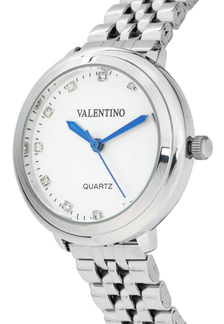 Valentino 20122429-WHITE DIAL Stainless Steel Strap Analog Watch for Women-Watch Portal Philippines