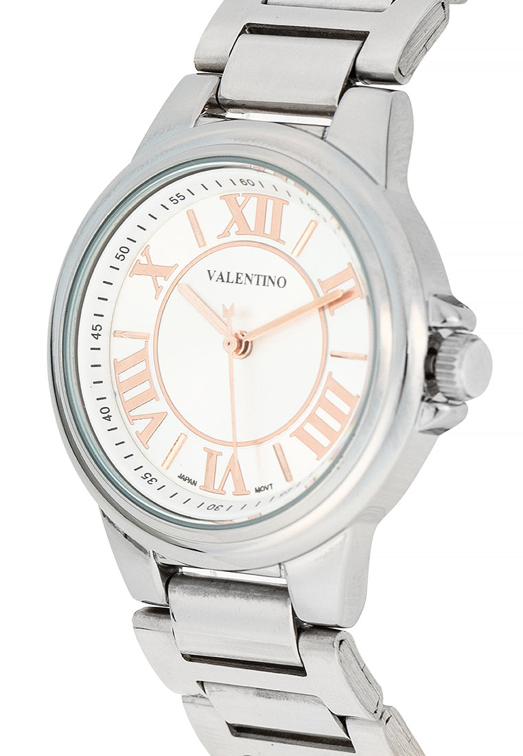 Valentino 20122432-SILVER DIAL Stainless Steel Strap Analog Watch for Women-Watch Portal Philippines