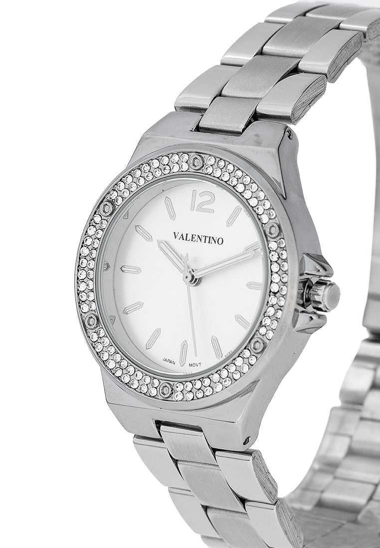 Valentino 20122435-SILVER DIAL Stainless Steel Strap Analog Watch for Women-Watch Portal Philippines