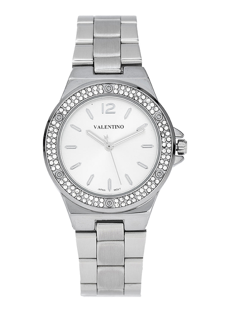 Valentino 20122435-SILVER DIAL Stainless Steel Strap Analog Watch for Women-Watch Portal Philippines