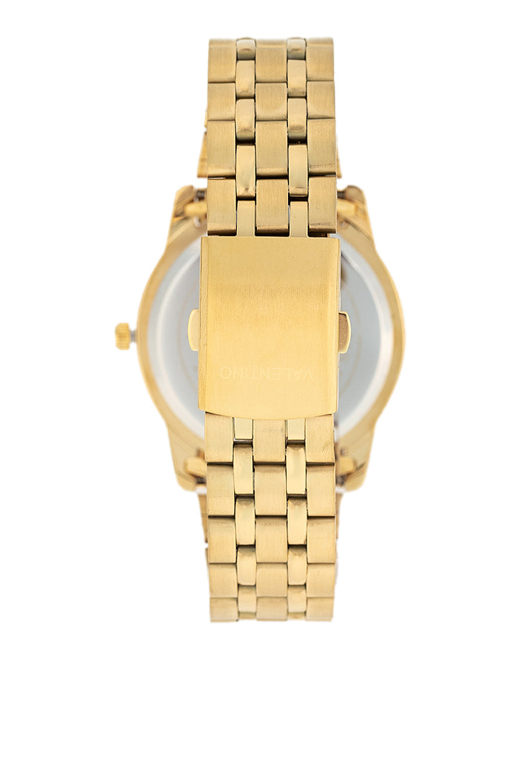 Valentino 20122437-GOLD DIAL Stainless Steel Strap Analog Watch for Men-Watch Portal Philippines
