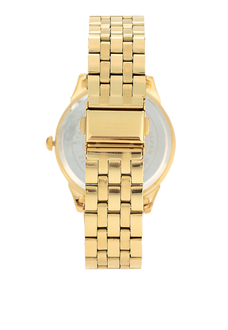Valentino 20122439-GOLD DIAL Stainless Steel Strap Analog Watch for Men-Watch Portal Philippines