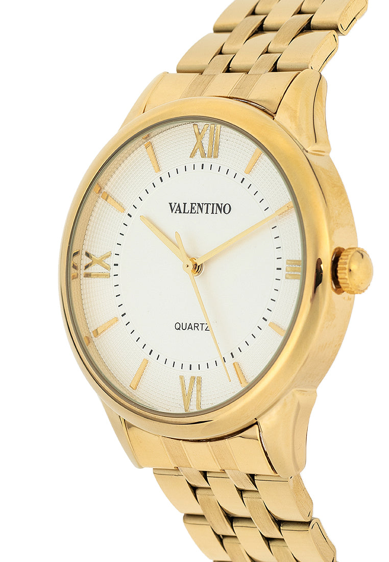 Valentino 20122439-WHITE DIAL Stainless Steel Strap Analog Watch for Men-Watch Portal Philippines