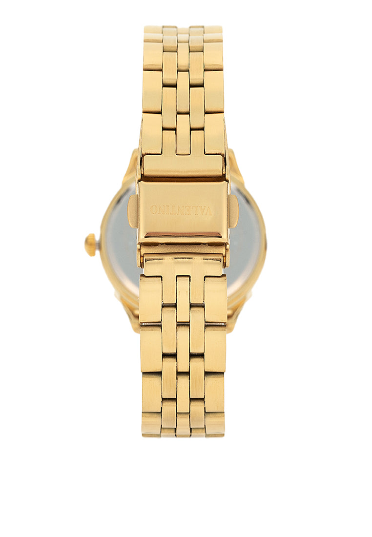 Valentino 20122440-GOLD DIAL Stainless Steel Strap Analog Watch for Women-Watch Portal Philippines