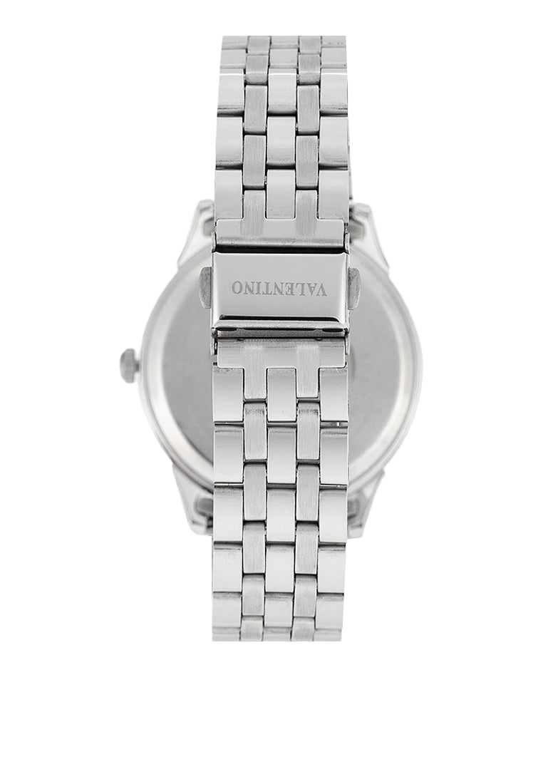 Valentino 20122441-BLACK DIAL Stainless Steel Strap Analog Watch for Men-Watch Portal Philippines