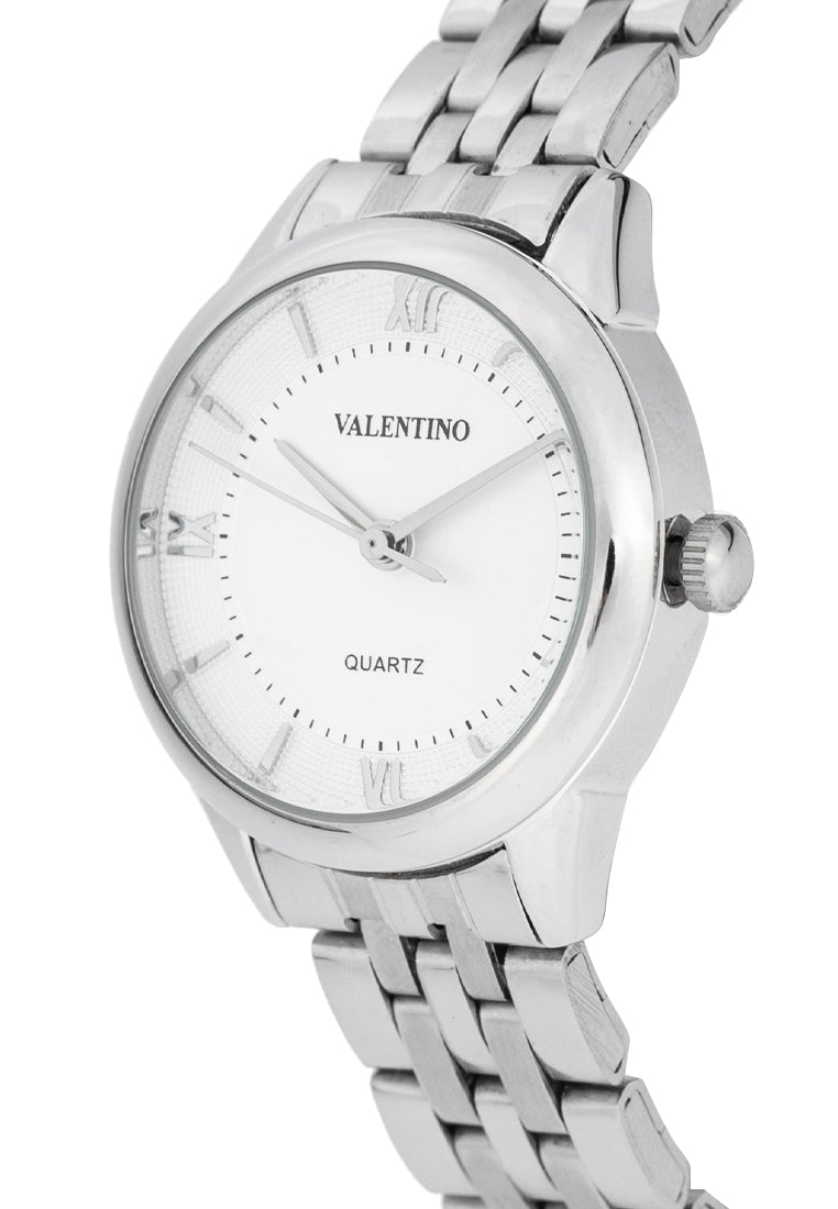 Valentino 20122442-WHITE DIAL Stainless Steel Strap Analog Watch for Women-Watch Portal Philippines