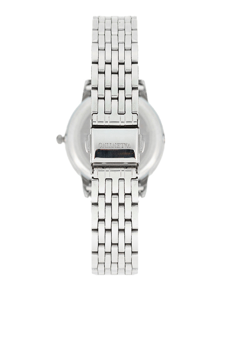 Valentino 20122447-BLACK DIAL Stainless Steel Strap Analog Watch for Women-Watch Portal Philippines