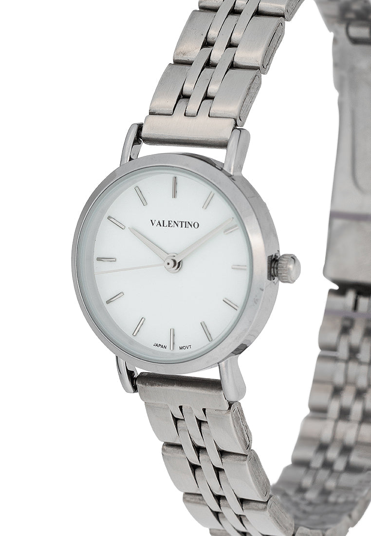Valentino 20122449-WHITE DIAL Stainless Steel Strap Analog Watch for Women-Watch Portal Philippines