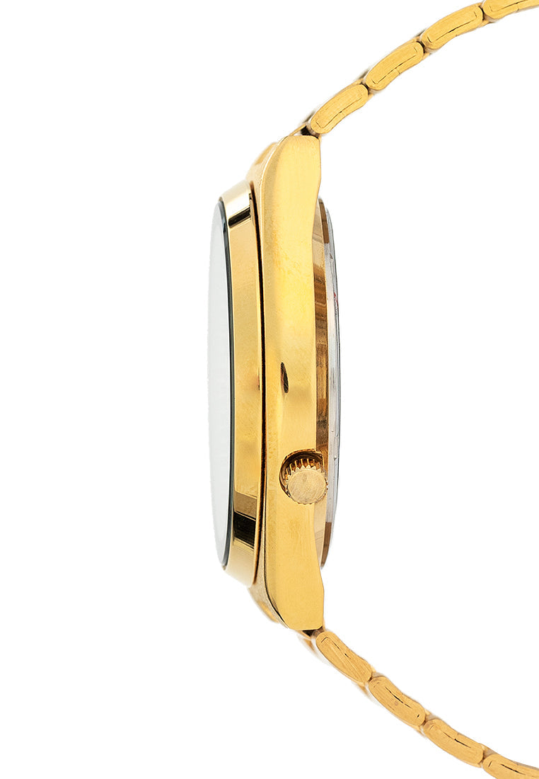 Valentino 20122452-GOLD DIAL Stainless Steel Strap Analog Watch for Men-Watch Portal Philippines