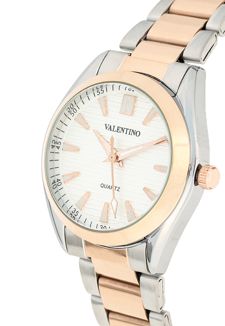 Valentino 20122457-WHITE DIAL Stainless Steel Strap Analog Watch for Women-Watch Portal Philippines