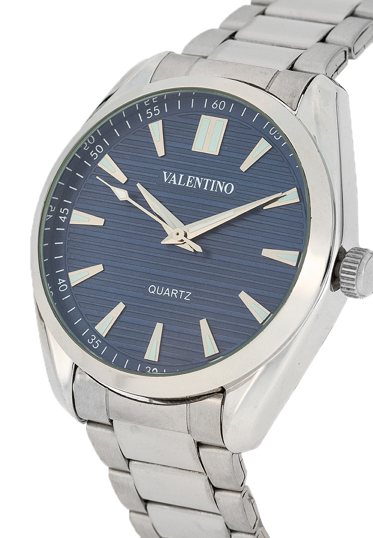 Valentino 20122458-BLUE DIAL Stainless Steel Strap Analog Watch for Men-Watch Portal Philippines