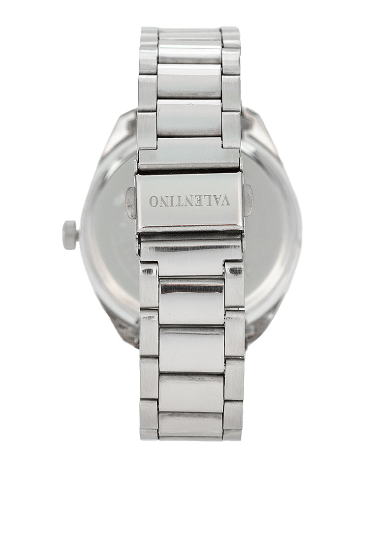 Valentino 20122458-WHITE DIAL - SIL INDEX Stainless Steel Strap Analog Watch for Men-Watch Portal Philippines