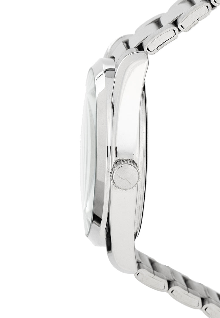 Valentino 20122458-WHITE DIAL - SIL INDEX Stainless Steel Strap Analog Watch for Men-Watch Portal Philippines