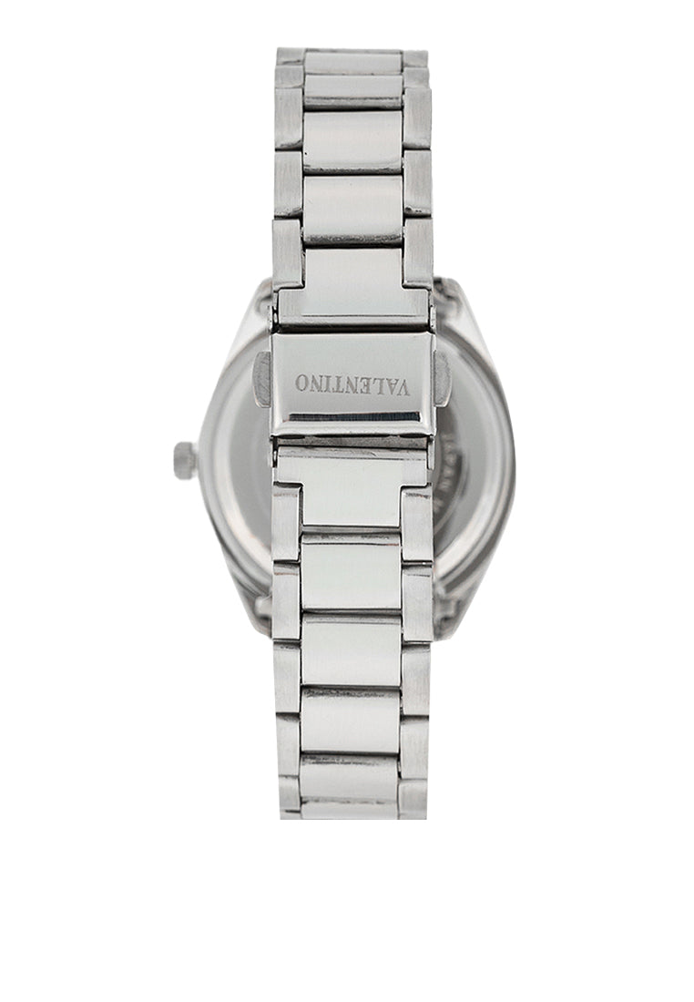 Valentino 20122459-BLACK DIAL Stainless Steel Strap Analog Watch for Women-Watch Portal Philippines