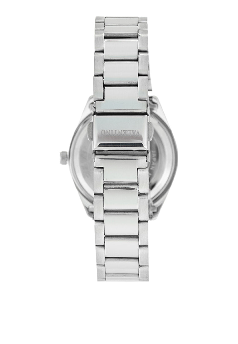 Valentino 20122459-WHITE DIAL - ROSE INDEX Stainless Steel Strap Analog Watch for Women-Watch Portal Philippines
