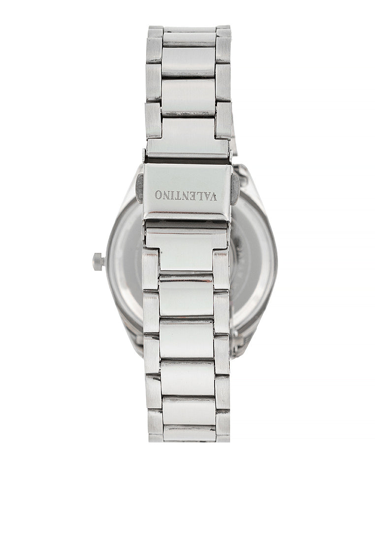 Valentino 20122459-WHITE DIAL - SIL INDEX Stainless Steel Strap Analog Watch for Women-Watch Portal Philippines