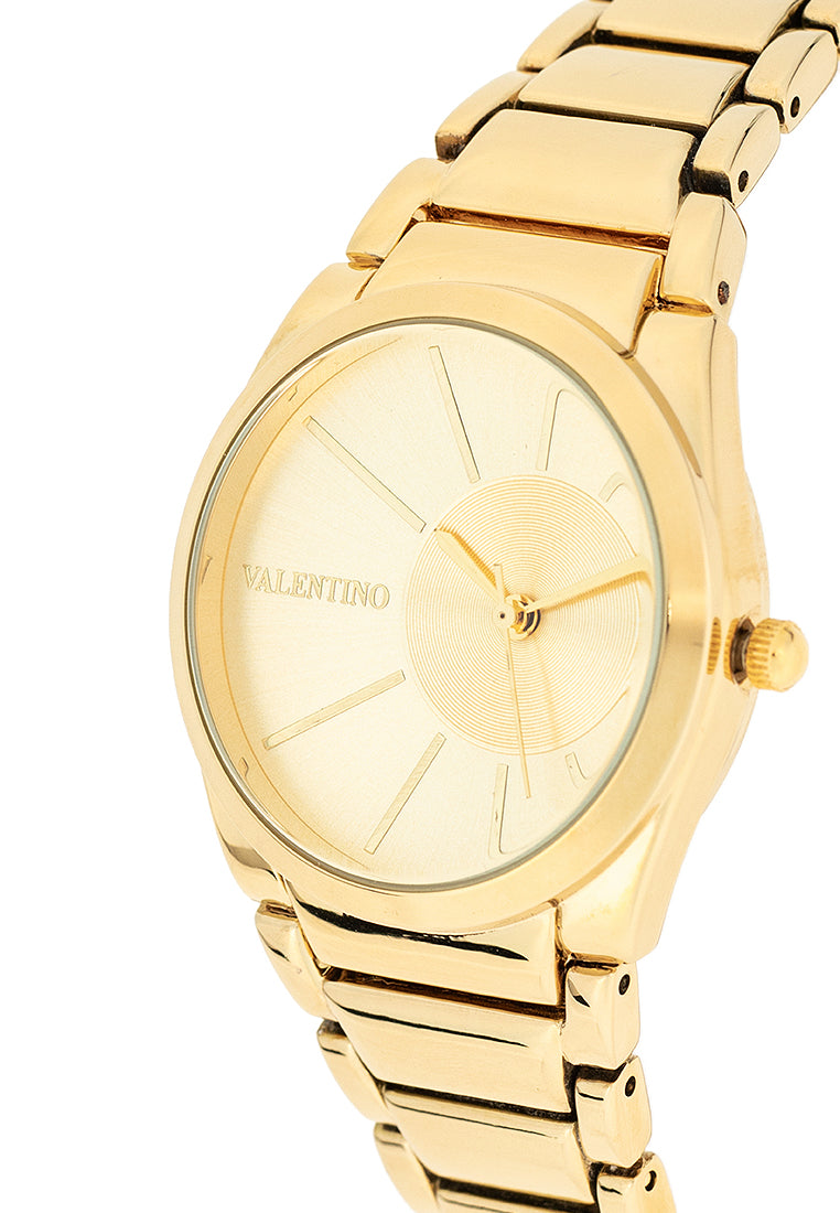 Valentino 20122460-GOLD DIAL Alloy Strap Analog Watch for Women-Watch Portal Philippines