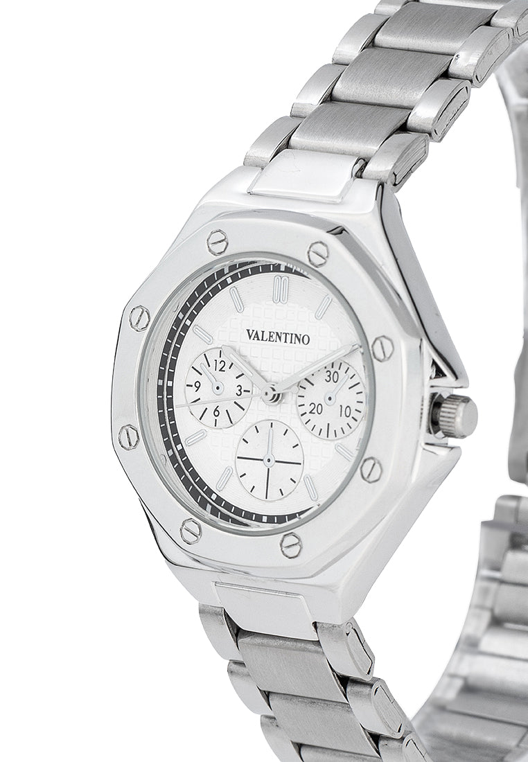 Valentino 20122472-SILVER DIAL Stainless Steel Strap Analog Watch for Women-Watch Portal Philippines