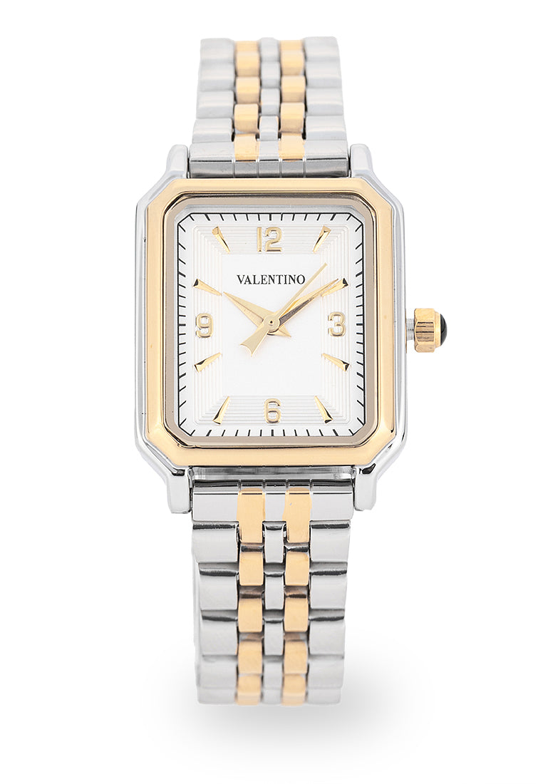Valentino 20122510-TWO TONE-SILVER DIAL Analog Stainless Steel Strap Watch for Women-Watch Portal Philippines