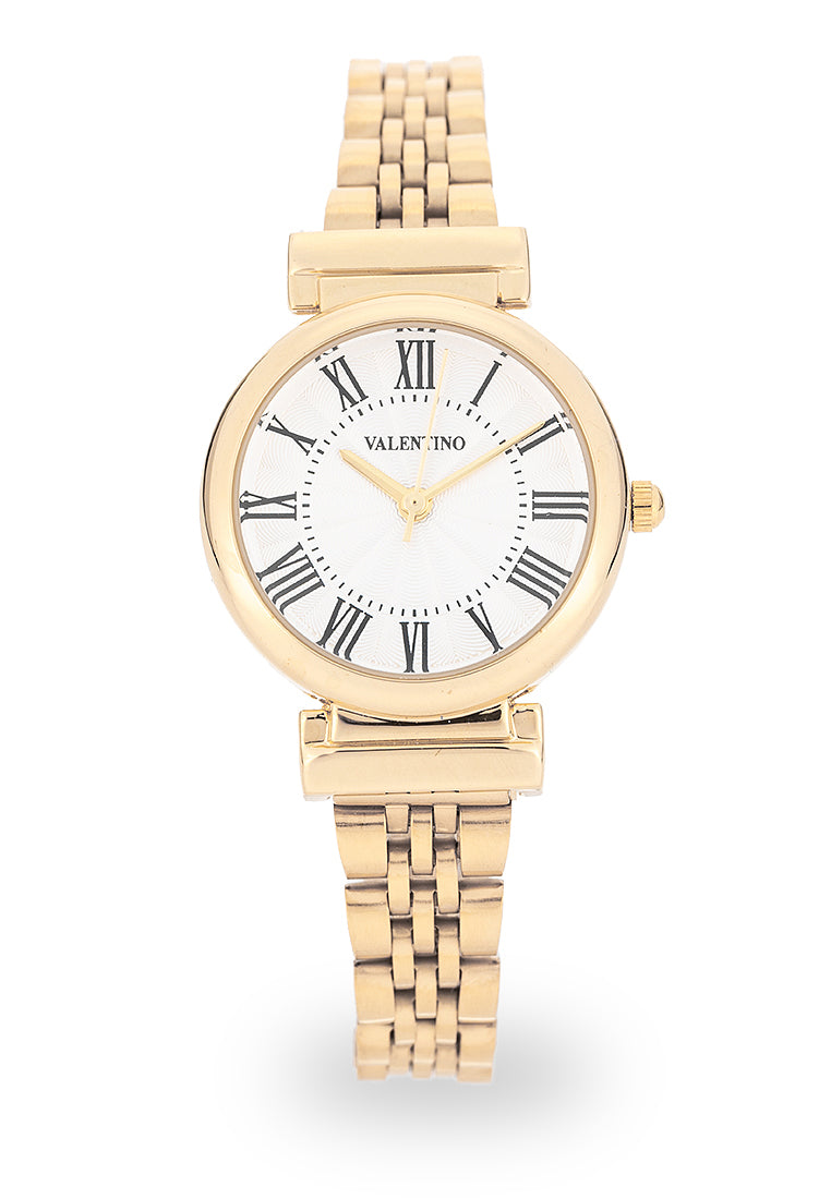 Valentino 20122518-WHITE DIAL Analog Stainless Steel Strap Watch for Women-Watch Portal Philippines