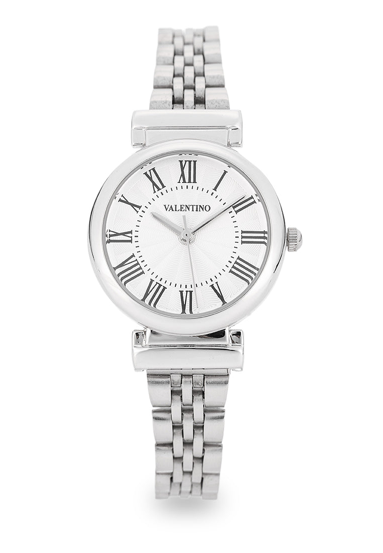 Valentino 20122519-SILVER DIAL Analog Stainless Steel Strap Watch for Women-Watch Portal Philippines