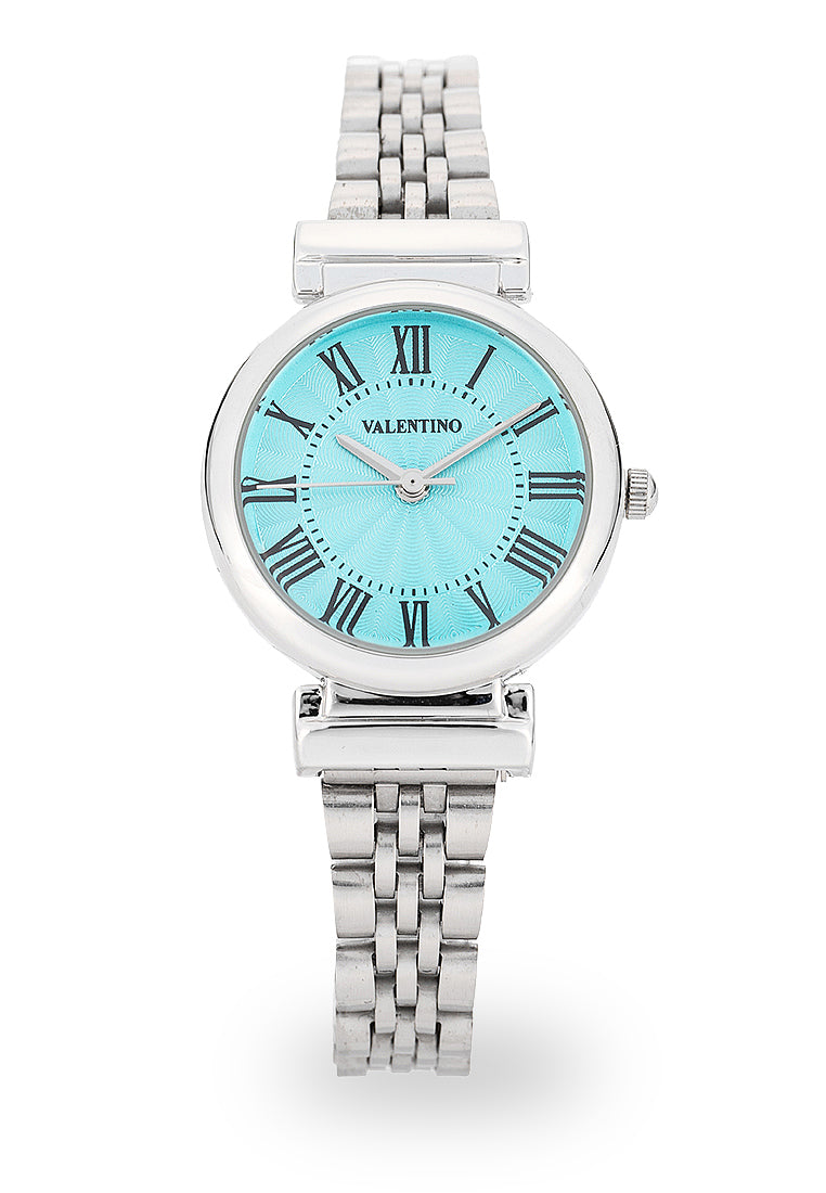 Valentino 20122519-TIF BLUE DIAL Analog Stainless Steel Strap Watch for Women-Watch Portal Philippines