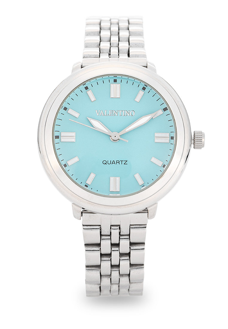 Valentino 20122527-TIF BLUE DIAL Analog Stainless Steel Strap Watch for Women-Watch Portal Philippines