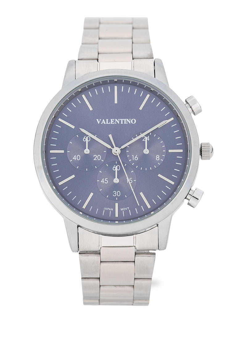 Valentino 20122535-BLUE DIAL Analog Stainless Steel Strap Watch for Men-Watch Portal Philippines