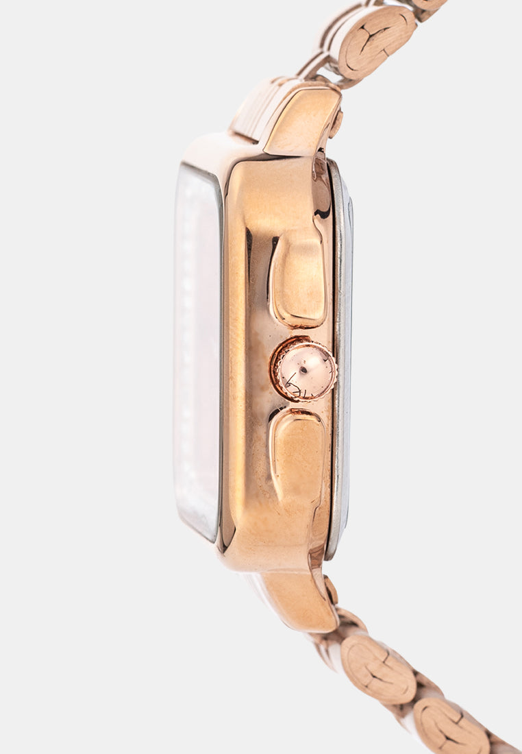Valentino 20122574-ROSE-ROSE DIAL Analog Stainless Band Watch for Women-Watch Portal Philippines