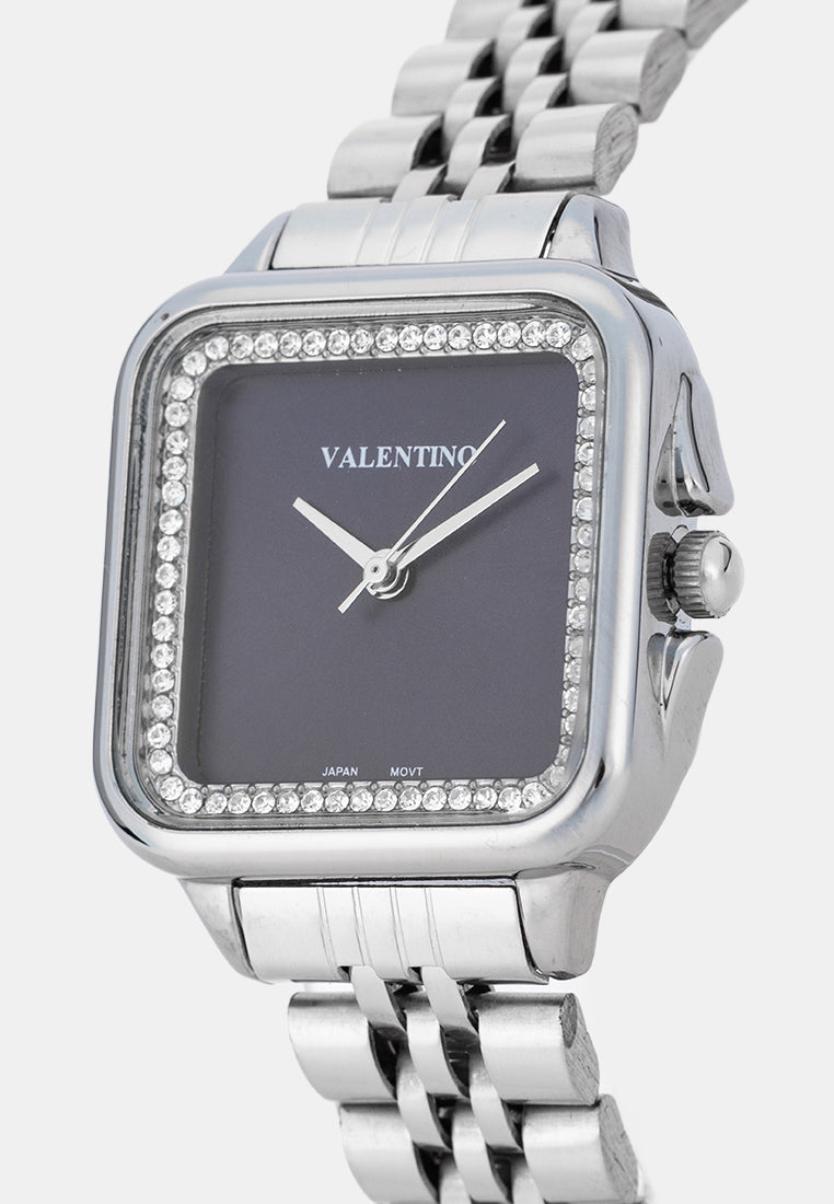 Valentino 20122575-BLUE DIAL Analog Stainless Band Watch for Women-Watch Portal Philippines