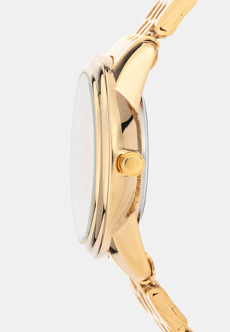 Valentino 20122576-GOLD-GOLD DIAL Analog Stainless Band Watch for Women-Watch Portal Philippines