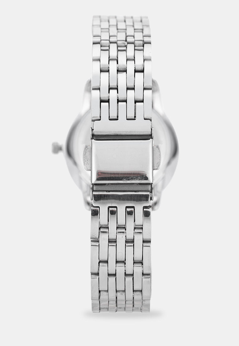 Valentino 20122578-BLACK DIAL Analog Stainless Band Watch for Women-Watch Portal Philippines