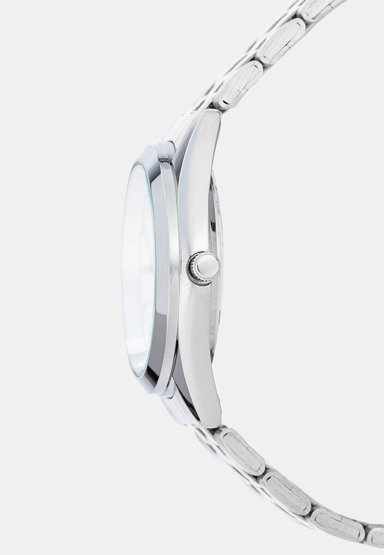 Valentino 20122580-WHITE DIAL Analog Stainless Band Watch for Men-Watch Portal Philippines