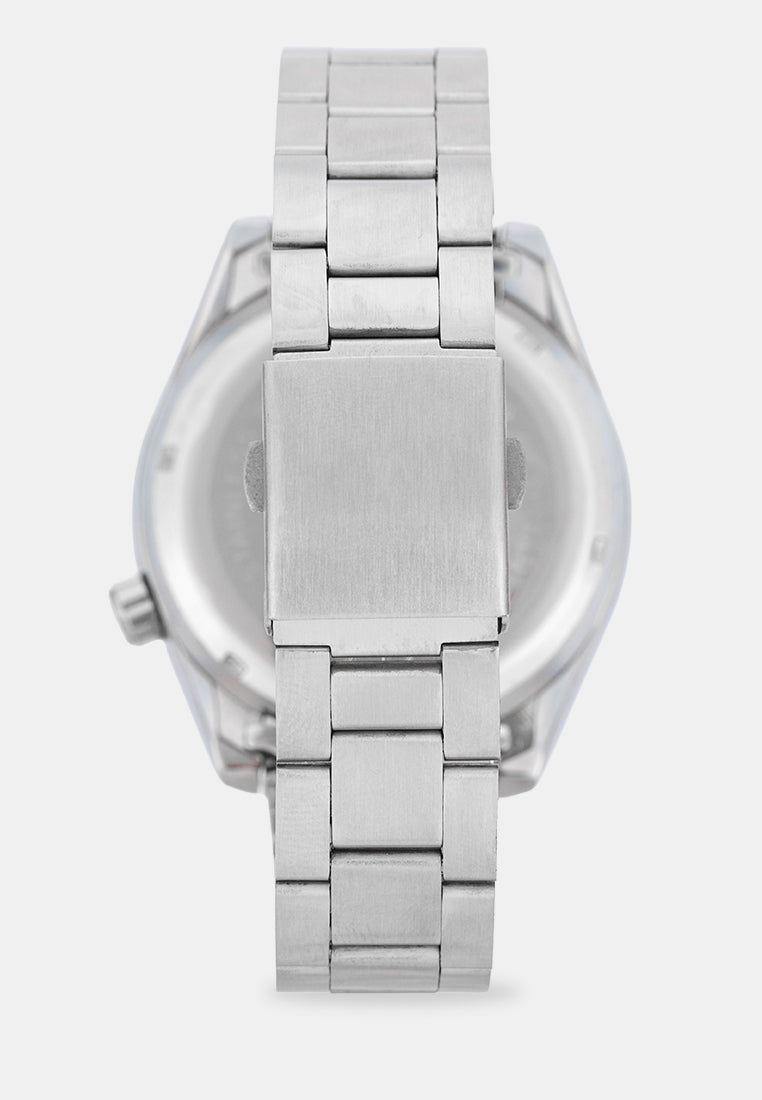 Valentino 20122581-RED DIAL Analog Stainless Band Watch for Men-Watch Portal Philippines