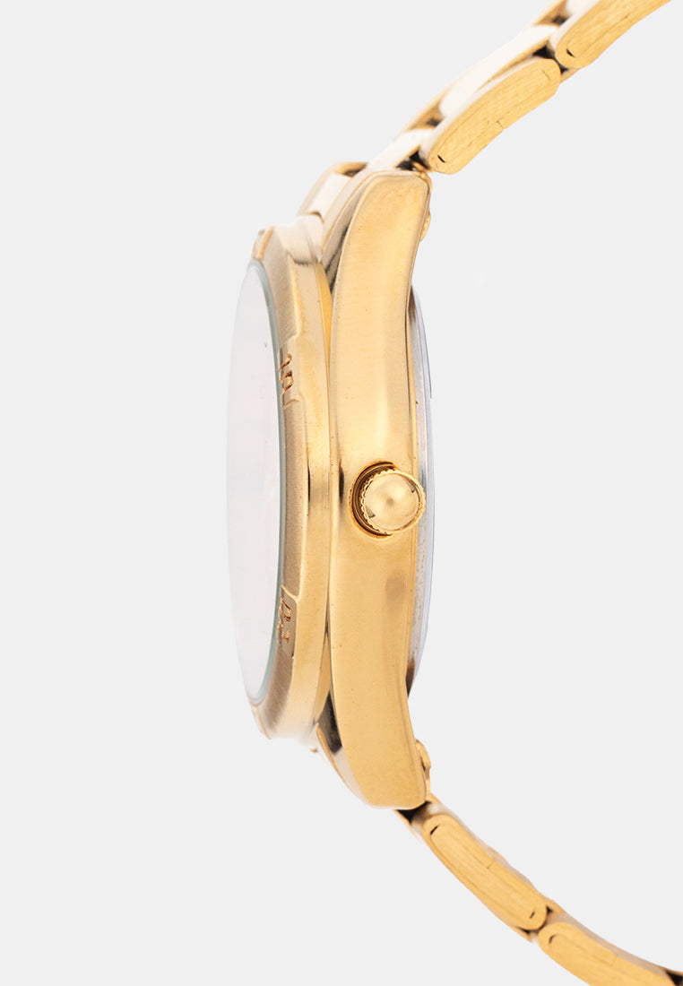 Valentino 20122582-GOLD-GOLD DIAL Analog Stainless Band Watch for Women-Watch Portal Philippines