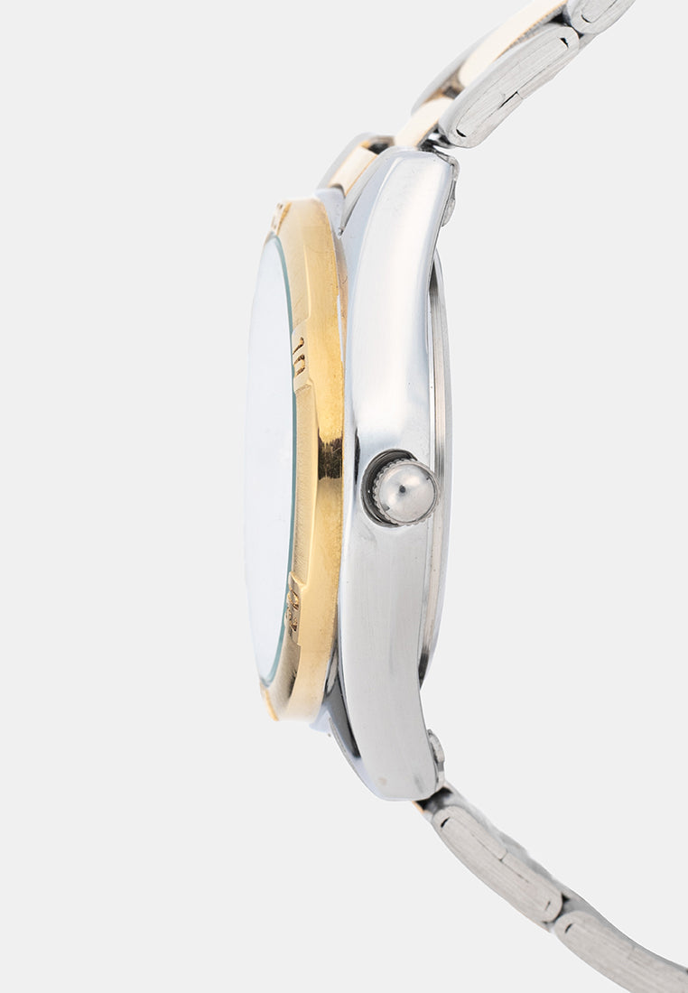 Valentino 20122582-TWO TONE-WHITE DIAL Analog Stainless Band Watch for Women-Watch Portal Philippines