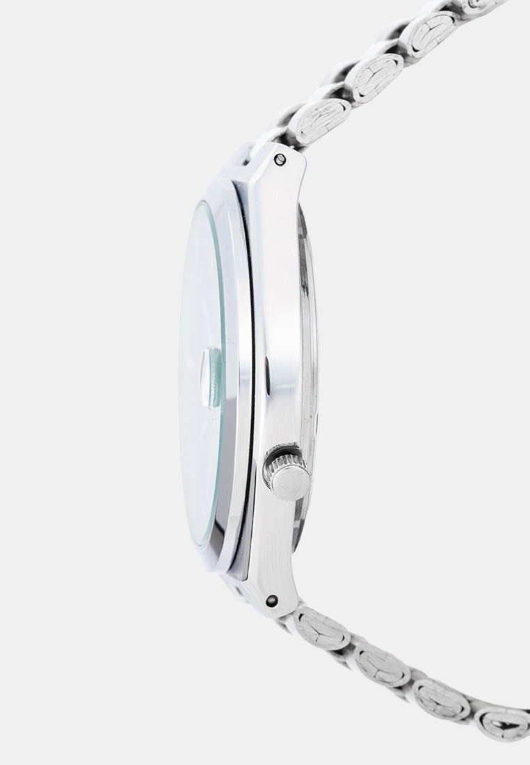 Valentino 20122585-AQUA GREEN DIAL Analog Stainless Band Watch for Men-Watch Portal Philippines