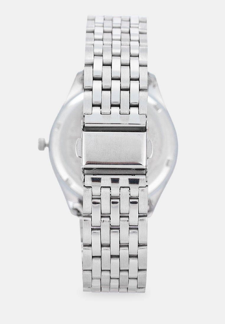 Valentino 20122586-BLUE DIAL Analog Stainless Band Watch for Men-Watch Portal Philippines