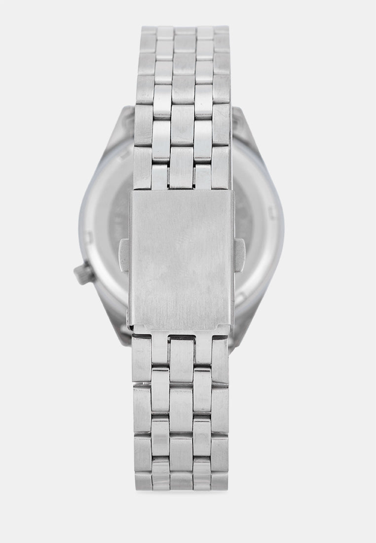 Valentino 20122591-BLACK DIAL Analog Stainless Band Watch for Men-Watch Portal Philippines