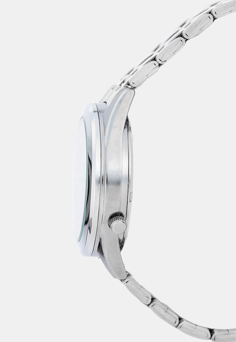 Valentino 20122591-BLACK DIAL Analog Stainless Band Watch for Men-Watch Portal Philippines