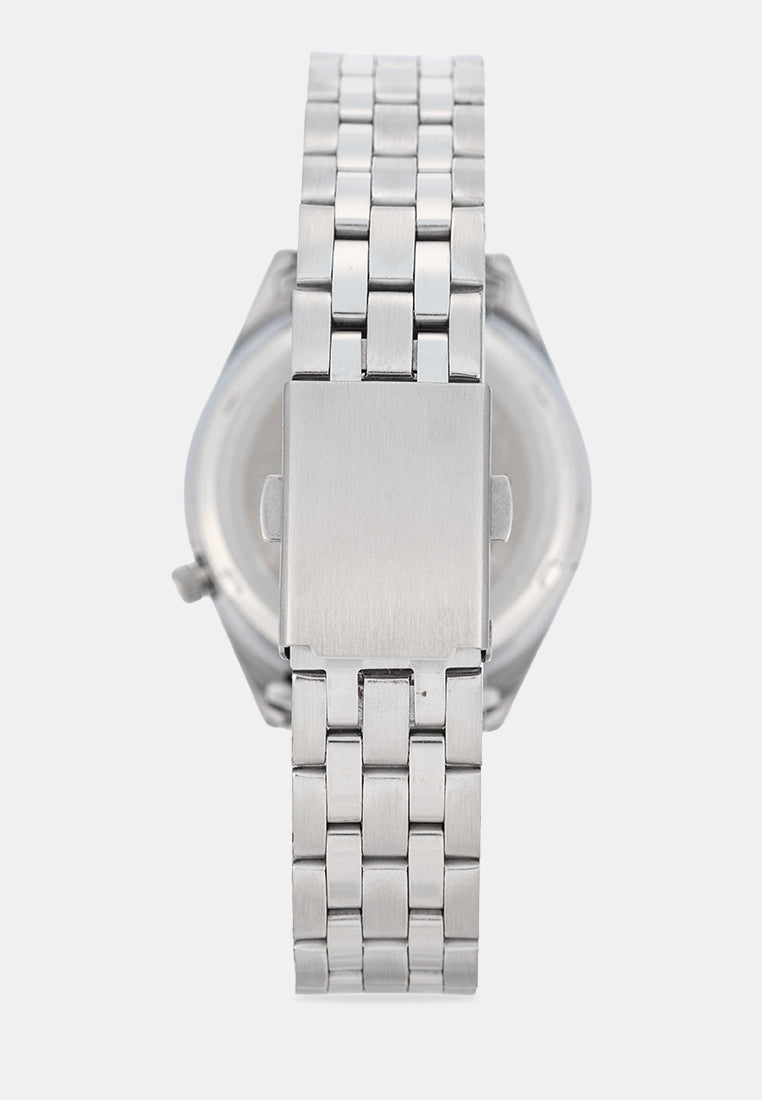 Valentino 20122591-WHITE DIAL-GOLD INDEX Analog Stainless Band Watch for Men-Watch Portal Philippines