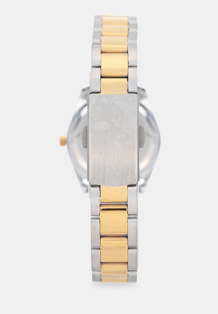 Valentino 20122592-TWO TONE-WHITE DIAL Analog Stainless Band Watch for Women-Watch Portal Philippines