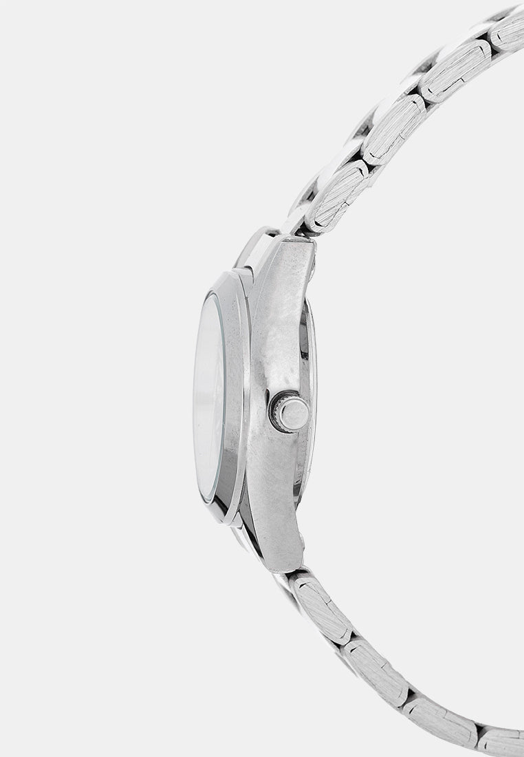 Valentino 20122593-BLACK DIAL Analog Stainless Band Watch for Women-Watch Portal Philippines