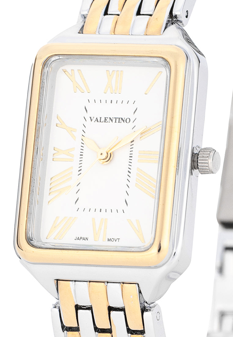 Valentino Alloy Strap Analog Watch for Women 20122495-TWO TONE STRAP-Watch Portal Philippines