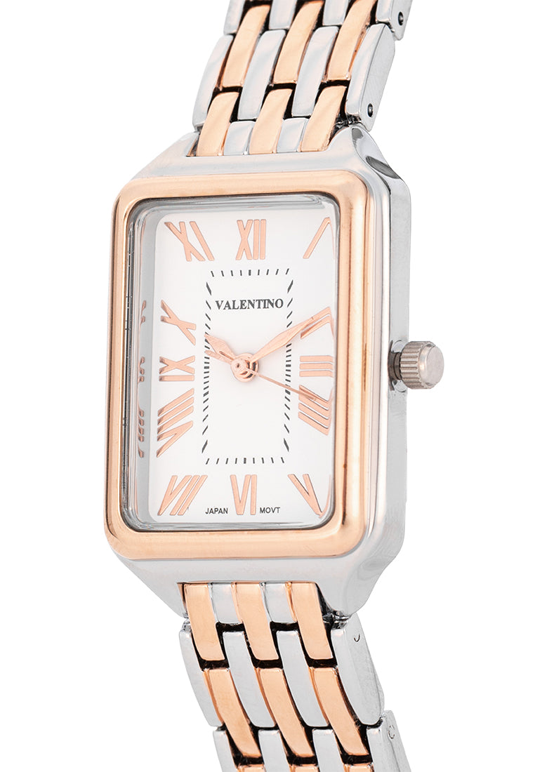 Valentino Alloy Strap Analog Watch for Women 20122496-TWO TONE ROSE-Watch Portal Philippines