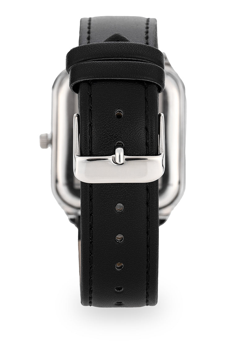 Valentino Leather Strap Analog Watch for Men 20122492-BLACK STRAP-BLUE DIAL-Watch Portal Philippines